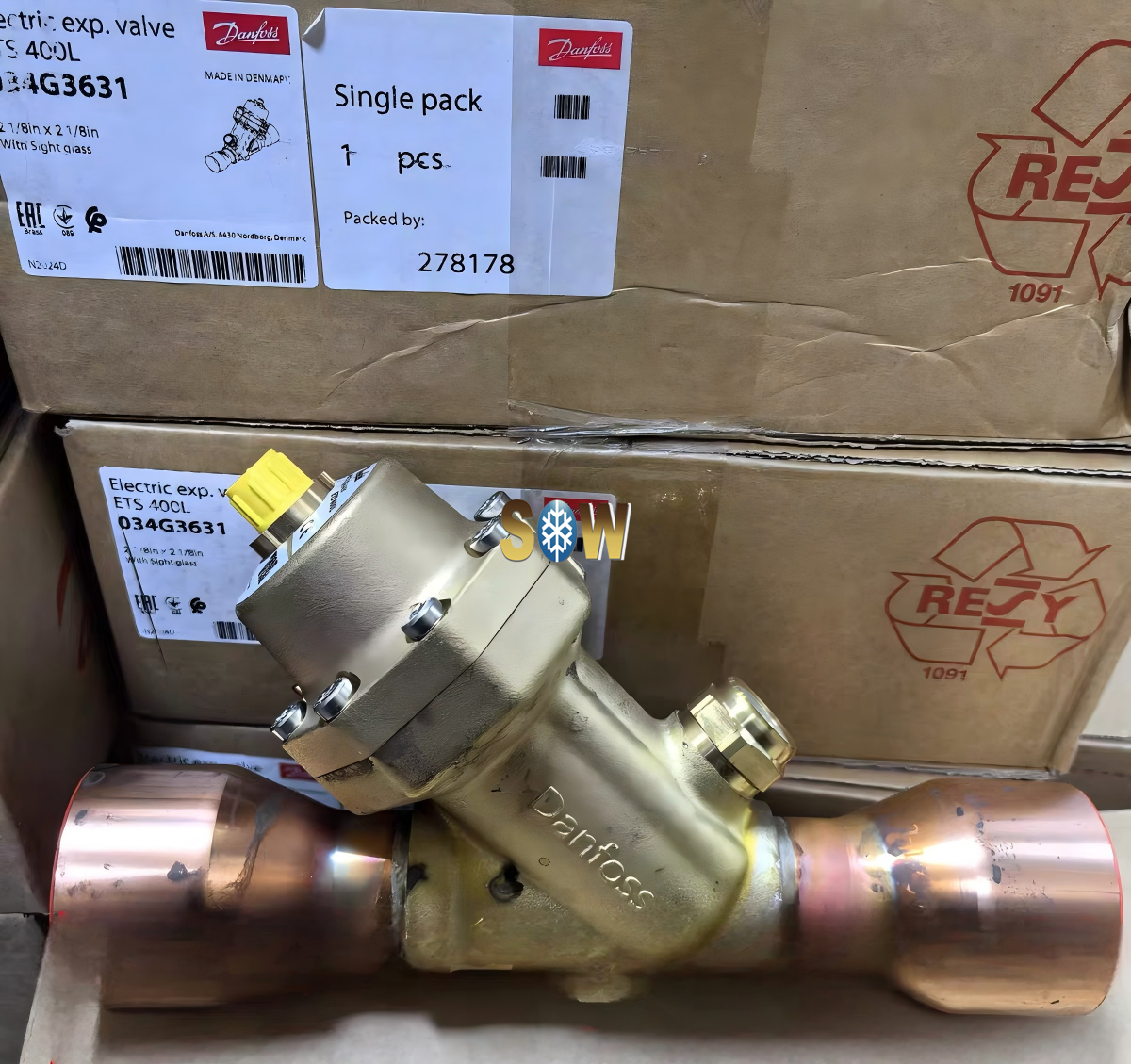 Danfoss Electric expansion valve, ETS 400L 034G3631
