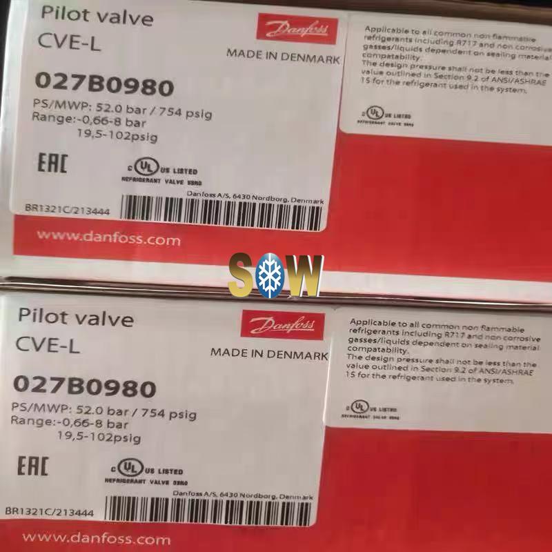 Danfoss Pilot valve, CVE-L, Constant-pressure pilot valve 027B0980
