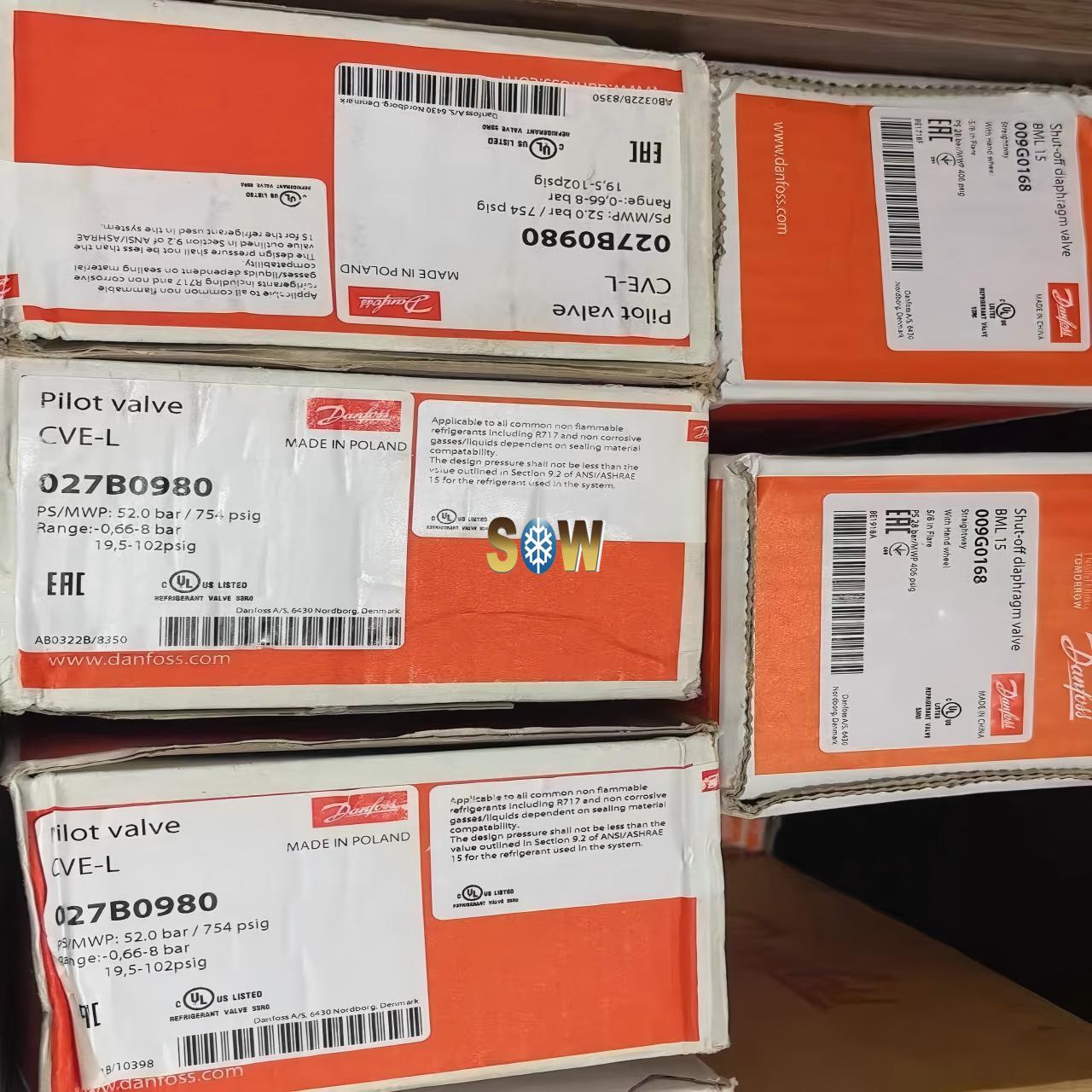 Danfoss Pilot valve, CVE-L, Constant-pressure pilot valve 027B0980