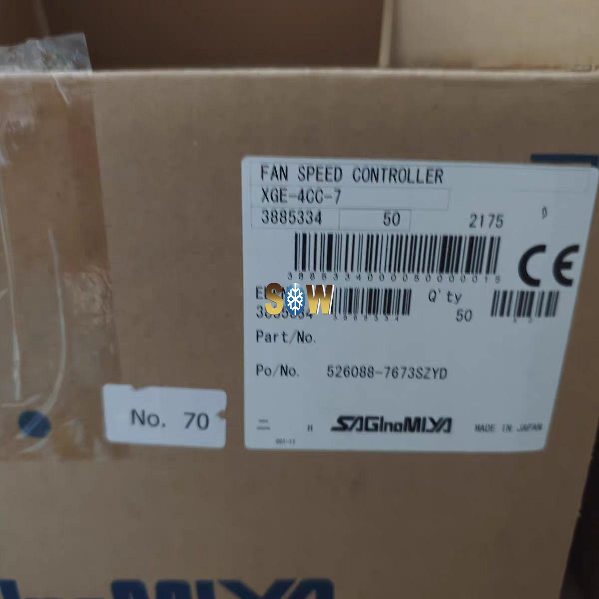 Saginomiya XGE type Condenser Fan Speed Controllers XGE-4CC-7