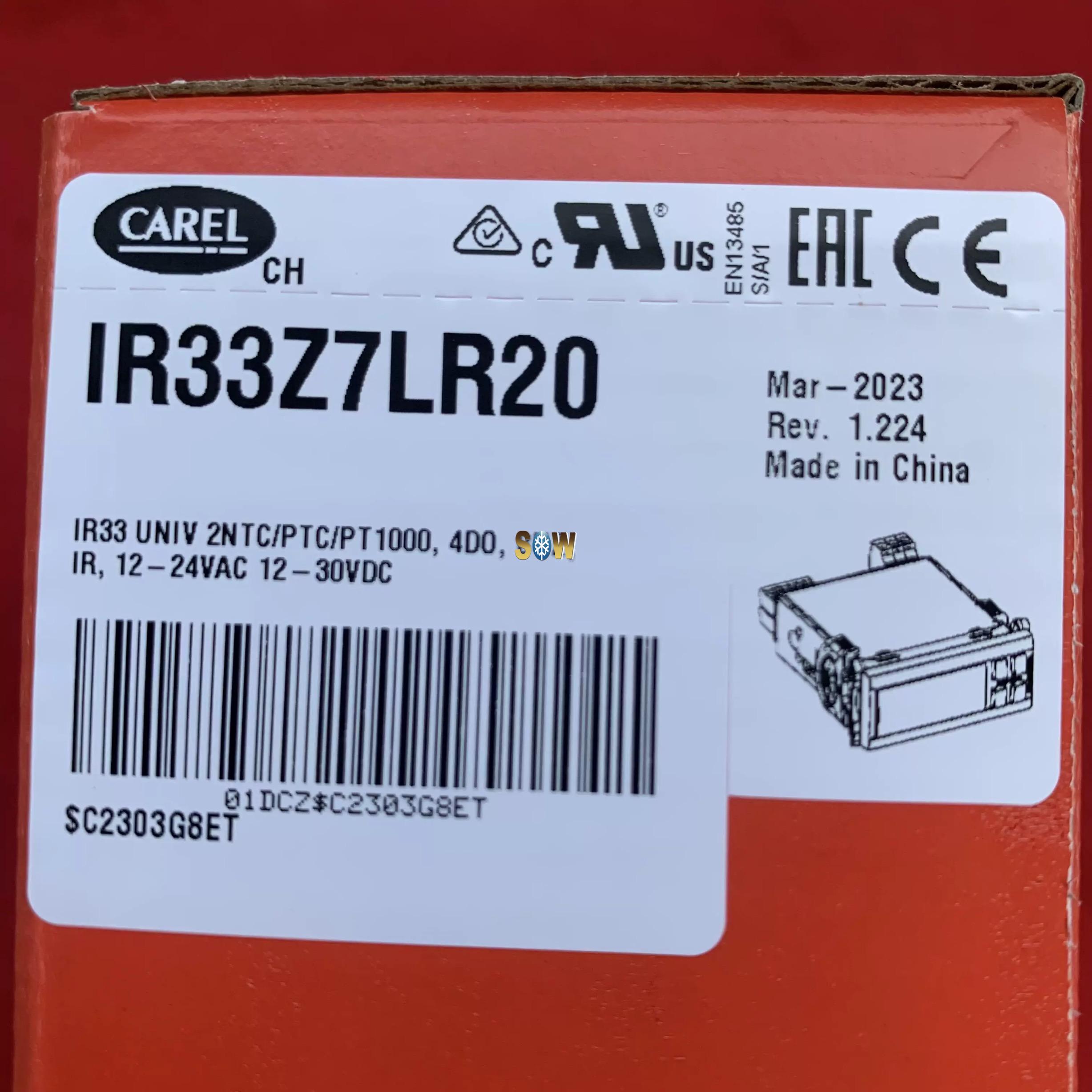 Carel Refrigeration Electronic Temperature Controller (IR33 Series) IR33Z7LR20