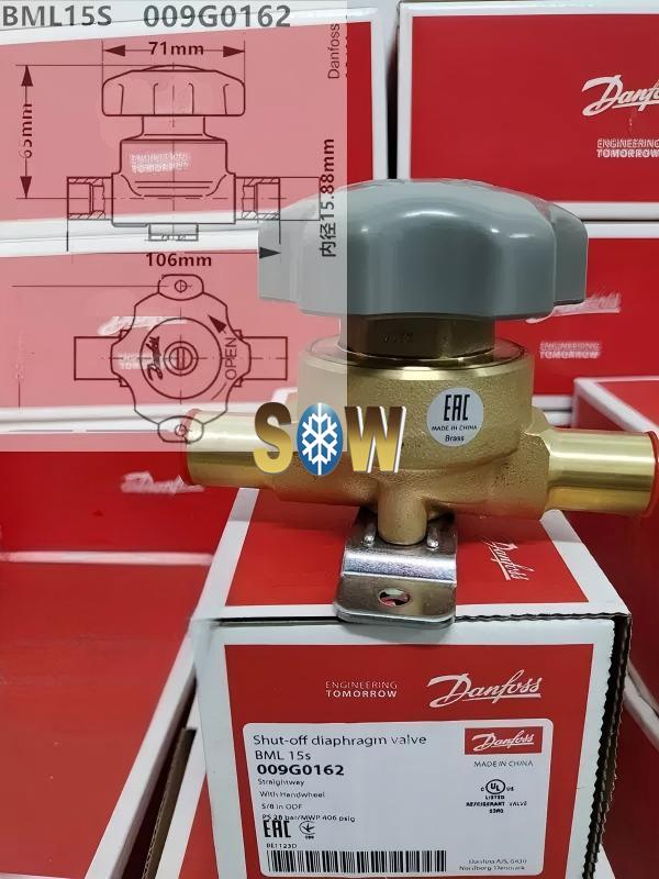 Danfoss Shut-off diaphragm valve, BML 15s 009G0162