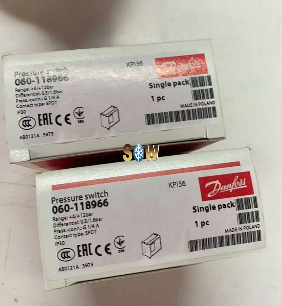 Danfoss Pressure switch, KPI36 060-118966