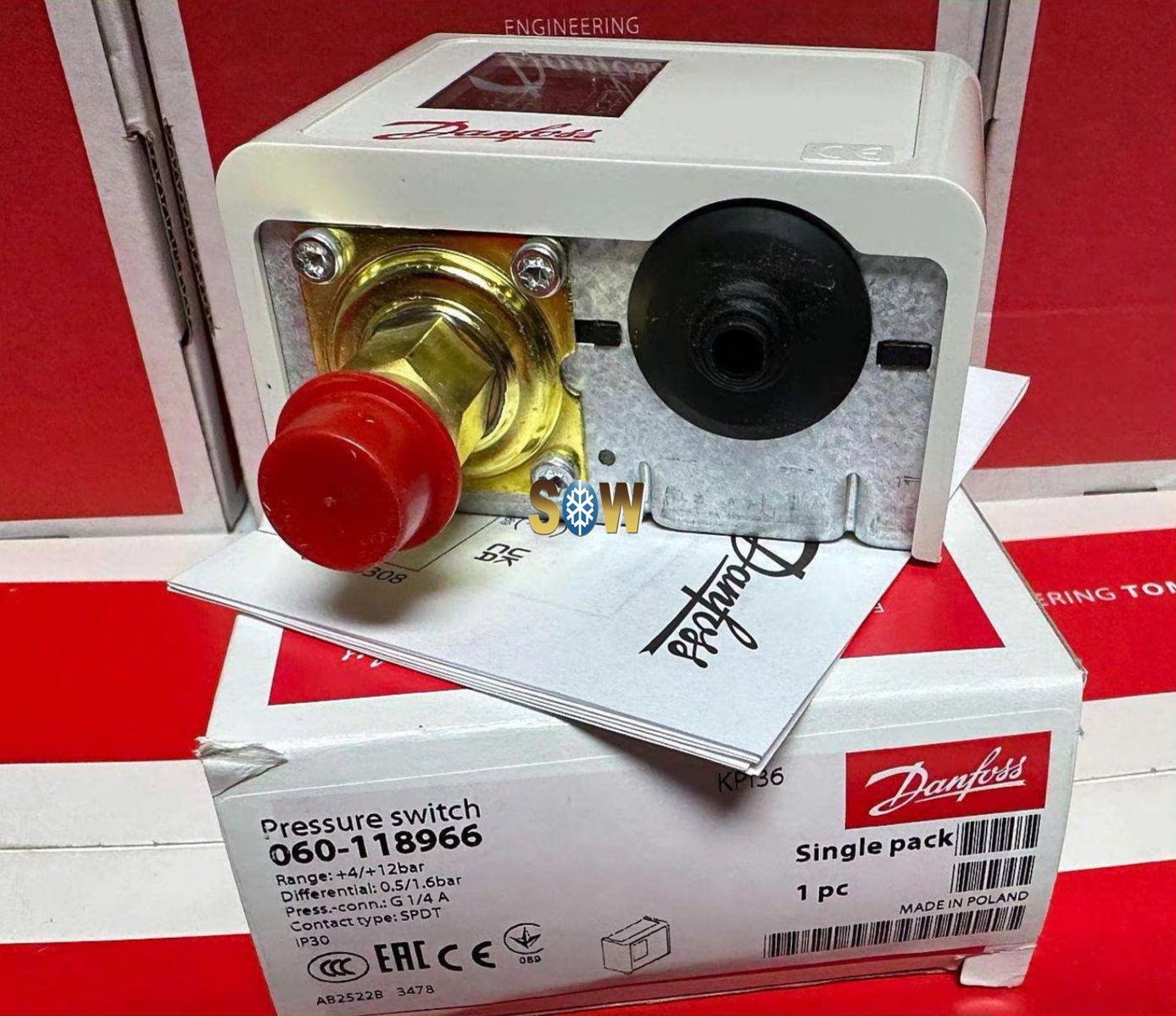 Danfoss Pressure switch, KPI36 060-118966
