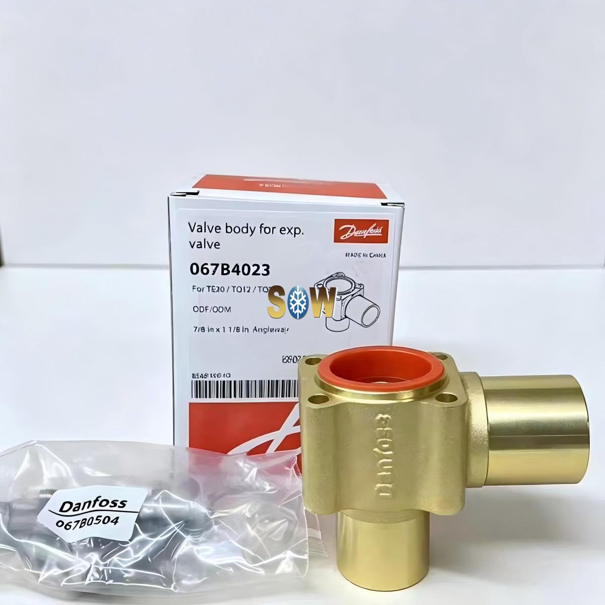 067B4023 Danfoss Valve body for expansion valve, TEH